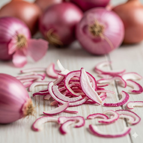 Dehydrated Pink Onions Flakes
